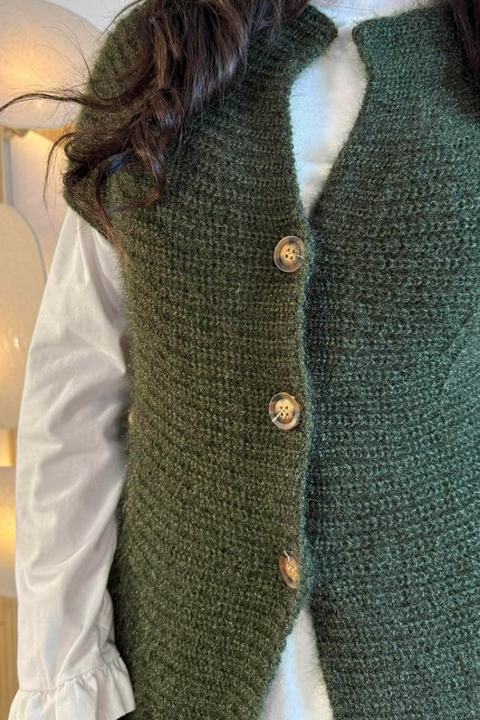 Laney Cap Sleeve Cardigan Khaki